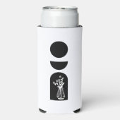 Boho Sun Moon Flower Pot boho bohemian スリム缶クーラー (Seltzer裏面)