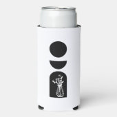 Boho Sun Moon Flower Pot boho bohemian スリム缶クーラー (Seltzer正面)