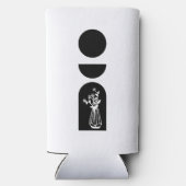 Boho Sun Moon Flower Pot boho bohemian スリム缶クーラー (裏面)