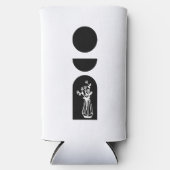 Boho Sun Moon Flower Pot boho bohemian スリム缶クーラー (正面)