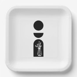 Boho Sun Moon Flower Pot boho bohemian ペーパープレート