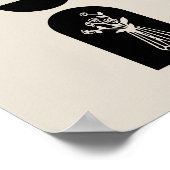 Boho Sun Moon Flower Pot boho bohemian ポスター (角)