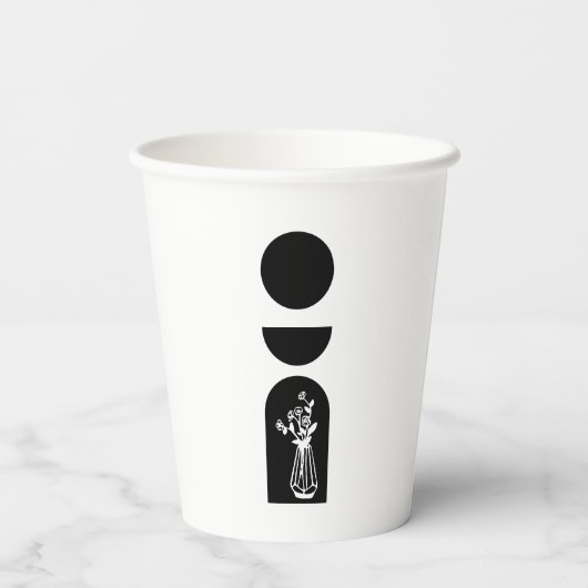 Boho Sun Moon Flower Pot boho bohemian 紙コップ (裏面)