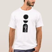 Boho Sun Moon Flower Pot boho bohemian Tシャツ (正面)