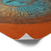 Boho Sun Moon Printable Wall Artポスター ポスター (角)