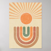Boho Sun Nursery Print Kids Room Poster Decor ポスター (正面)