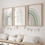 Boho Sun Rainbow Kids肯定ウォールアート