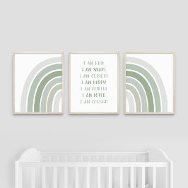 Boho Sun Rainbow Kids肯定ウォールアート