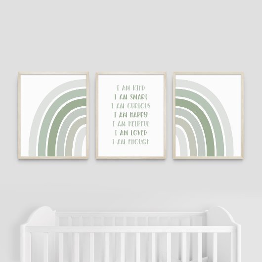 Boho Sun Rainbow Kids肯定ウォールアート