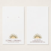 Boho Sun Raysイヤリング表示 (正面&裏面)