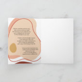 Boho sunflower Birthmother's Day Card カード (内部)