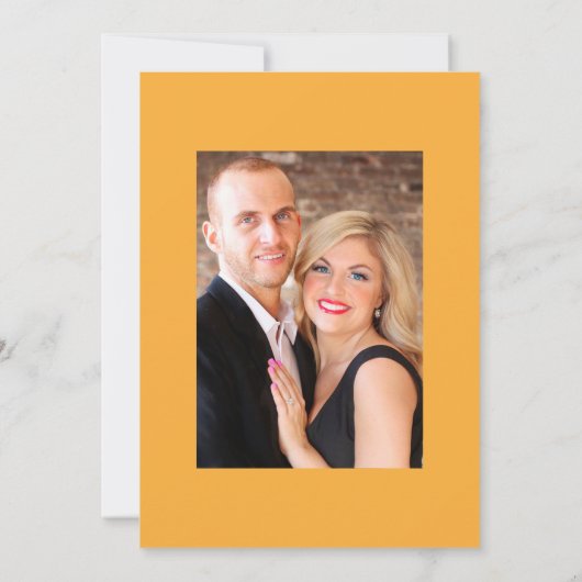 Boho Sunflower Eucalyptus結婚の写真 招待状 (裏面)