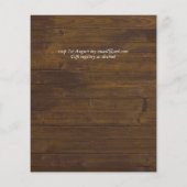 Boho Sunflowers Greenery Water color 結婚's BUDGET (裏面)