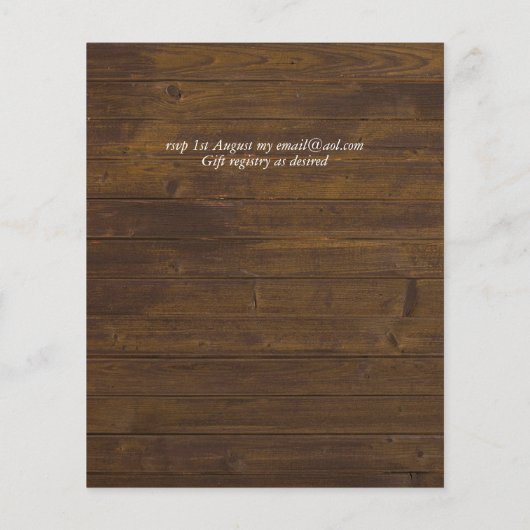 Boho Sunflowers Greenery Water color 結婚's BUDGET (裏面)