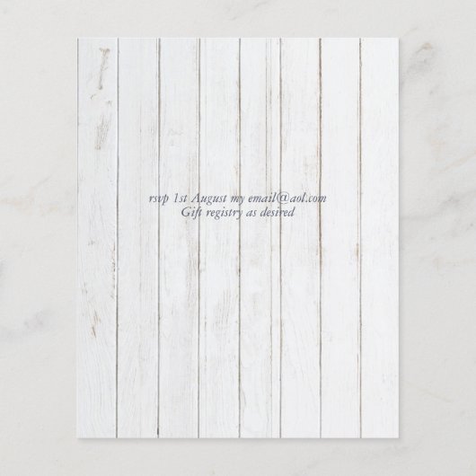 Boho Sunflowers Greenery Water color 結婚's BUDGET (裏面)