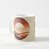Boho Sunset – 美的自然-インスパイアデザイン! コーヒーマグカップ (正面左)