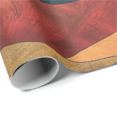 Boho Sunset Over Mountains -Retro Earthy Landscape ラッピングペーパー (ロールコーナー)