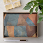 Boho Sunset Over Mountains -Retro Earthy Landscape 薄葉紙 (ギフト)