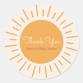 Boho Sunshineありがとう ラウンドシール