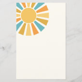 Boho Sunshineがベビーの赤ちゃんシャワーゲームを望む (裏面)