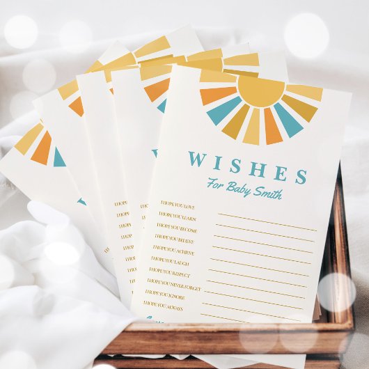 Boho Sunshineがベビーの赤ちゃんシャワーゲームを望む