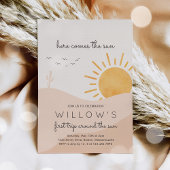 Boho Sunshineここ来ザサン誕生日パーティー 招待状