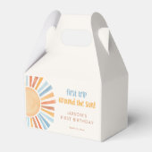 Boho Sunshine最初の旅行のまわりに太陽の誕生日 フェイバーボックス (裏面サイド)