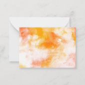 Boho sunshine水色あなた感謝していの赤ちゃんシャワー ノートカード (裏面)