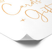 Boho Sunshine赤ちゃんシャワーカードとギフトサイン ポスター (角)