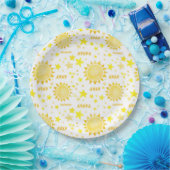 Boho Sunshine 1st誕生日パーティー紙プレート- Li ペーパープレート (パーティー)