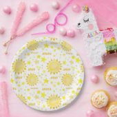 Boho Sunshine 1st誕生日パーティー紙プレート- Li ペーパープレート (パーティー)