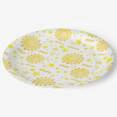 Boho Sunshine 1st誕生日パーティー紙プレート- Li ペーパープレート (アングル)