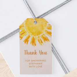 Boho Sunshine Baby Showerありがとう ギフトタグ