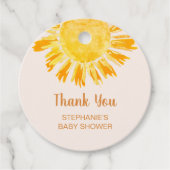 Boho Sunshine Baby Showerありがとう フェイバータグ (正面)