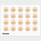 Boho Sunshine Baby Showerステッカー ラウンドシール (シート)