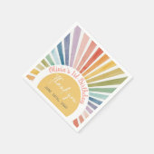 Boho Sunshine Birthday Party  スタンダードカクテルナプキン (角)