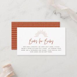 Boho Sunshine Book Requestエンクロージャカード プレイスカード