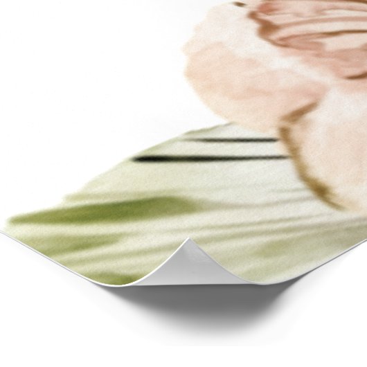 Boho Sweet 16ウェルカムサイン ポスター (角)