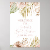 Boho Sweet 16ウェルカムサイン ポスター (正面)