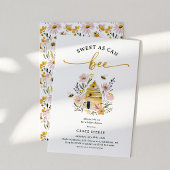 Boho Sweet as Can Bee Baby Shower 招待状
