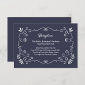 Boho Swirls (Changeable Color)結婚の挿入 エンクロージャーカード (正面/裏面)