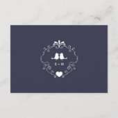 Boho Swirls (Changeable Color)結婚の挿入 エンクロージャーカード (裏面)