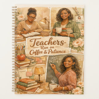 Boho Teachers run on coffee and patience  プランナー手帳