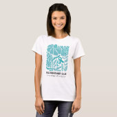 Boho Teal OCD回復クラブメンタルヘルス Tシャツ (正面フル)