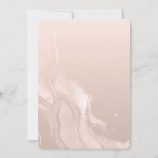 Boho Teapot Hydrangeas Pampas 30th誕生日パーティー 招待状 (裏面)