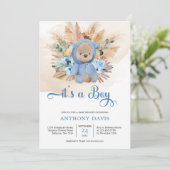 Boho Teddyクマはスウェットシャツのスパーパスの草を着ている 招待状 (スタンド正面)