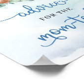 Boho teddyクマフローラアドバイス ポスター (角)