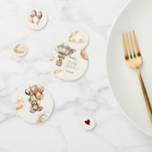 Boho Teddyクマ空気バルーン雲ベビーシャワー コンフェッティ (グループ)