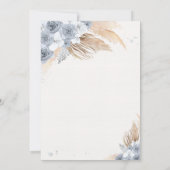 Boho Teddyベアダスティブルービー待ちベビーシャワー 招待状 (裏面)