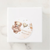 Boho Teddyベビーシャワー感謝していユーザ フェイバータグ (インサイチュ)